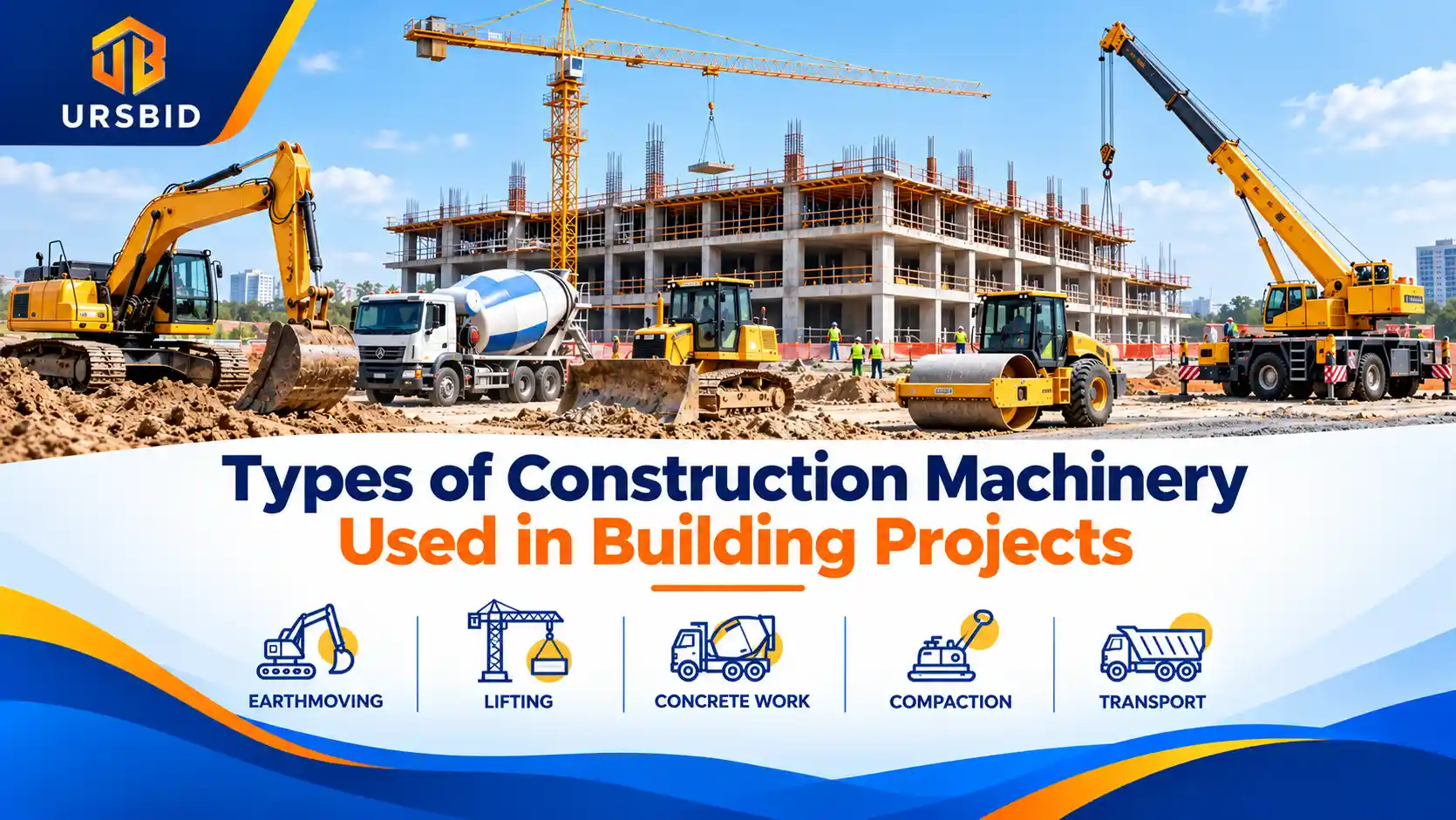 Types of Construction Machinery Used in Building Projects